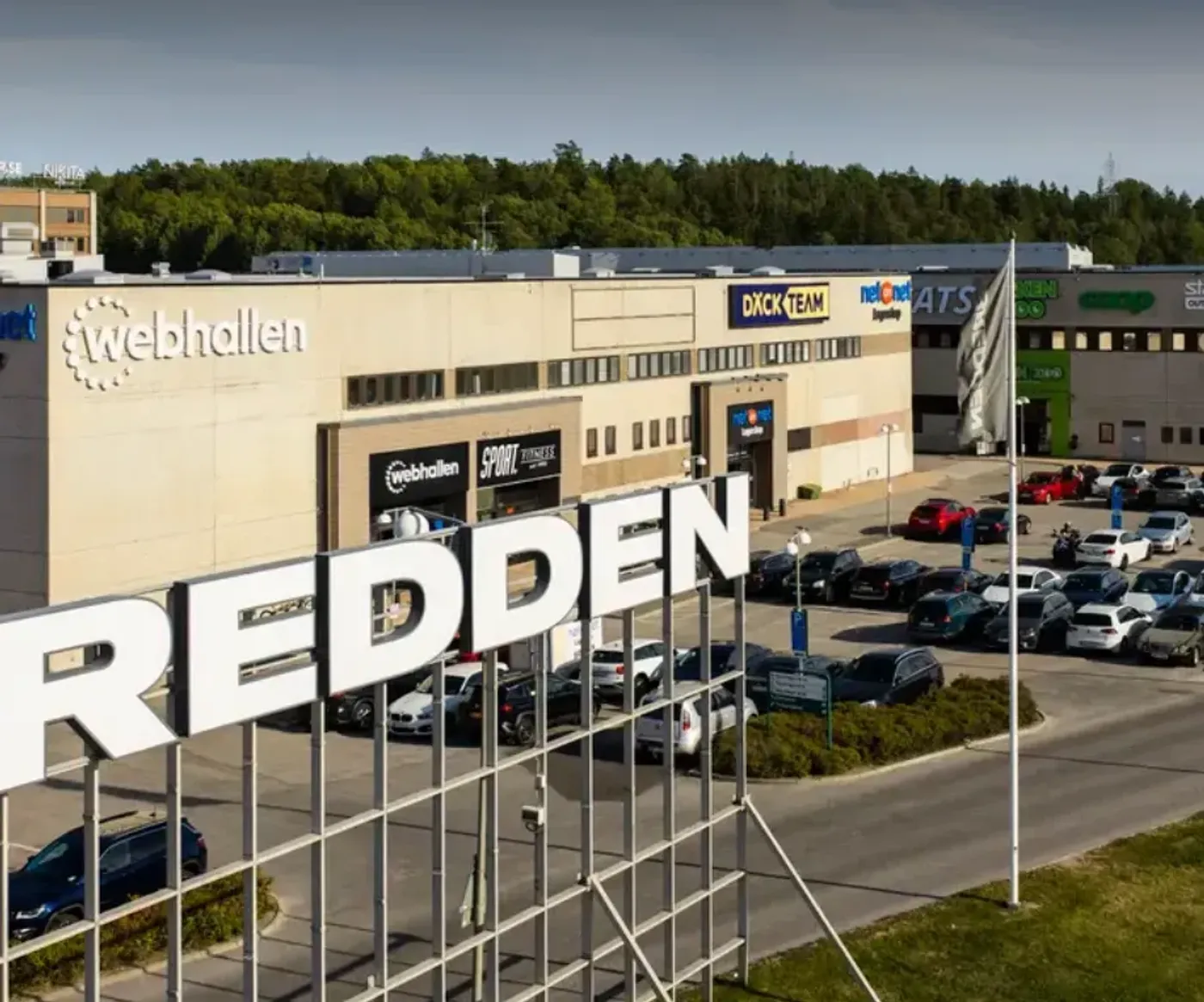 överblick på bredden handelssidan